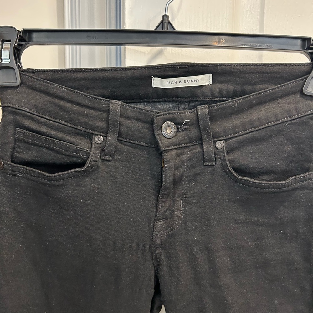 Rich and Skinny black jeans. Size 25.